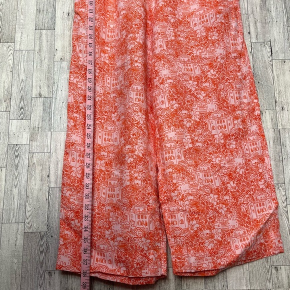 Cynthia Rowley New York Women’s 100% Line Pants Size Large Coral - Picture 4 of 9